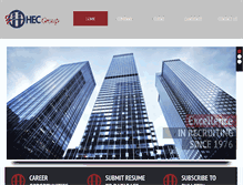 Tablet Screenshot of hec-group.com